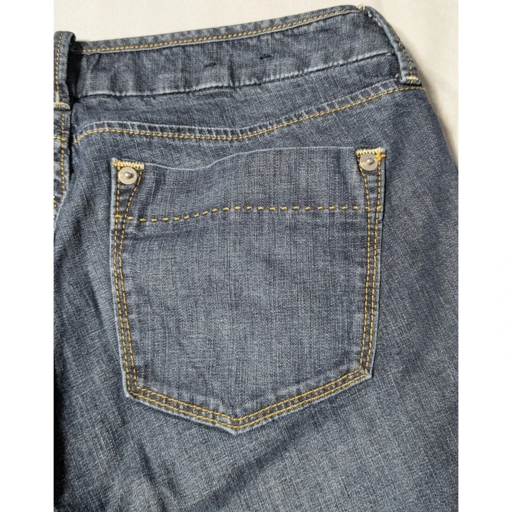 BANANA REPUBLIC‎ Women 28/6 Dark Wash Stretch Denim Bermuda Shorts